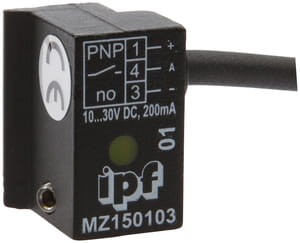 MZ150103, Czujnik magnetyczny, na cylinder, bok 13, 5x13, 5x20, 10-30V DC, 150mA, 2m Kabel, IPF ELECTRONIC