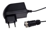 NY000003, power supply power plug 75x34x43, 100-240V AC/24V DC,1A/1,8m cable,M12-socket,PIN4/3, IPF ELECTRONIC