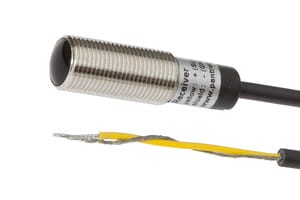 OE12C439, Optical sensor,receiver M12x1/45long,Ms,safe, connection to ampilifer,15m cable, IPF ELECTRONIC