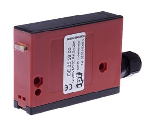 OE255800, Czujnik optyczny, odbiornik 24x88x63, 12-265VAC/DC, przekaźnik, Sn:20m, czas0, 1-10s, IPF ELECTRONIC