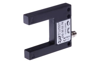 OG300376, Czujnik optyczny, widełkowe/30 60x50x10, hp, 10-30V DC, 200mA, M8 wtyczka, taktowany, IPF ELECTRONIC