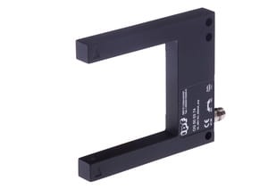 OG500374, Czujnik optyczny, widełkowe/50, teach 80x70x10, 10-35V DC, 200mA, M8 wtyczka, taktowany, IPF ELECTRONIC