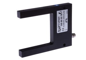OG500375, Czujnik optyczny, widełkowe/50 90x70x10, 12-35V DC, 200mA, M8 wtyczka, 2strahl, IPF ELECTRONIC