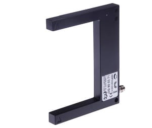 OG800371, Czujnik optyczny, widełkowe/80 80x100x10, 10-35V DC, 200mA, M8 wtyczka, taktowany, IPF ELECTRONIC