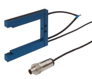 OGSI0308, Czujnik optyczny, widełkowy/40/60 74,5x64x8,IR,Bl1,5,  podłączenie do wzmacniacza/Binder712-Kbl wtyczka  1m, IPF ELECTRONIC