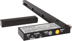 OGV30576, Czujnik optyczny, widełkowe/5-145/60 187x71x10, czerwony kolor, 12-30V DC, 200mA, 10kHz, M8 wtyczka, IPF ELECTRONIC