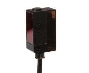 OR140404, Czujnik optyczny, refleksyjny 12x27x16, 3/czerwone światło, 10-30VDC, 100mA, Sn:3500/2m kabel, IPF ELECTRONIC