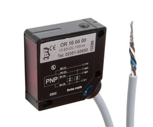 OR160400, Optical sensor,reflex 12,4x35x35red light, 10-30V DC,100mA,Sn:5m,2m cable, IPF ELECTRONIC