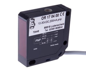 OR170400, Czujnik optyczny, refleksyjny 15, 4x50x50, 10-30V DC, 200mA, Sn:7m, 2m kabel, IPF ELECTRONIC
