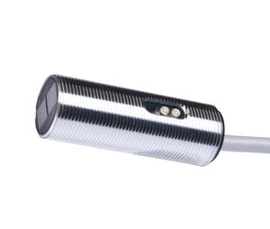 OR180106, Optical sensor,reflex M18x1/50long,red light, 10-35V DC,200mA,Sn:2000,2m cable, IPF ELECTRONIC