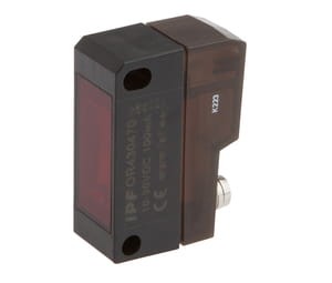 OR430470, Czujnik optyczny, refleksyjny 14, 8x43x32, 5, czerwone światło, 10-30V DC, 100mA, pnp, Sn:7, 2m, M8-wtyczka 4-pin, IPF ELECTRONIC