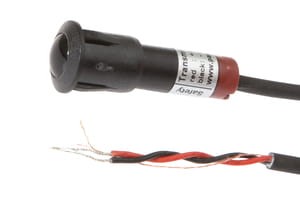 OS10E137, Optical sensor,transmitter 10/16round,45long,snap-in,safe, connection to ampilifer,5m cable, IPF ELECTRONIC
