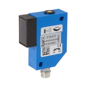 OT260370, Optical sensor,taplug er,26x40x12, 10-35VDC,200mA,Sn:400,M8-plug, IPF ELECTRONIC