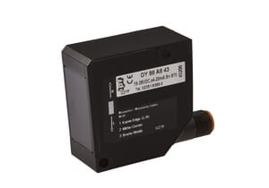 OY98A843, Czujnik optyczny,reflex,row 22,9x50x50, 15-28VDC,a4-20mA,d150mA,Sn870,M12St8p, IPF ELECTRONIC