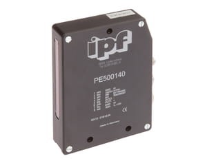 PE500140, Laser sensor,receiver, row 20x98x70, 24V DC±10%,a0-10V,2xPP,Sn:2000,field height48,Socket, IPF ELECTRONIC