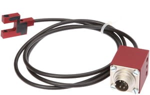 PG106541, Czujnik laserowy, widełkowe/10 31, 5x24x6, Kl1, IR, 12-30V DC, 100mA, pnp/npn, M16-Wtyczka kabel o dł. 1m, IPF ELECTRONIC