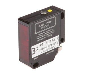 PT160373, Laser sensor,taplug er 12,4x37x34,5,teach,HGA,Kl1, 12-28V DC,100mA,Sn:16-120,M8-plug4p, IPF ELECTRONIC