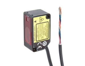 PT440302, Laser sensor,taplug er 20x44x25,HGA, 12-24V DC,50mA,Sn:65-135,a4-20mA/0-5V,2m cable, IPF ELECTRONIC