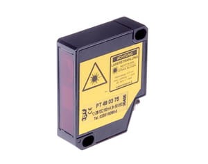 PT490375, Laser sensor,taplug er,13,4x48,2x40,teach,HGA, 12-28V DC,100mA,Sn:50-550,linie,M8-plug 4p, IPF ELECTRONIC
