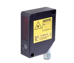PT650020, laser sensor, analog 20, 4x65x50, 12-28V DC, Sn30-50, point, M12plug 5-pin, IPF ELECTRONIC