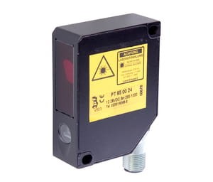 PT650024, laser sensor, analog 20, 4x65x50, 12-28V DC, Sn200-1000, point, M12plug 5-pin, IPF ELECTRONIC