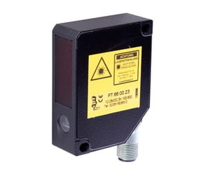 PT660023, Laser sensor,analog,teach 20,4x65x50, 12-28V DC,Sn100-600,punkt,M12plug8p, IPF ELECTRONIC