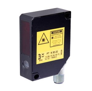 PT663020, Laser sensor,analog,teach 20,4x65x50, 12-28V DC,Sn30-70,linie,M12plug8p, IPF ELECTRONIC