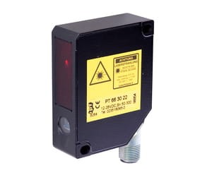 PT663022, Laser sensor,analog,teach 20,4x65x50, 12-28V DC,Sn50-300,linie,M12plug8p, IPF ELECTRONIC