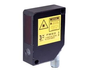 PT663023, Laser sensor,analog,teach 20,4x65x50, 12-28V DC,Sn100-600,linie,M12plug8p, IPF ELECTRONIC