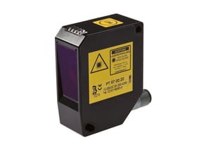 PT670020, Laser sensor,analog,running time,teach 25,4x66x51, 12-28V DC,a4-20mA,al,Sn:200-4000,M12-plug5polig, IPF ELECTRONIC