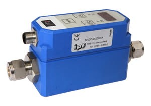SS430322, Flow sensor,inl 100x43x70,LED, 24VDC,2x200mA/4-40l/min,M12plug4p, IPF ELECTRONIC