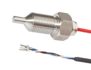 SS906080, Flow sensor120° G1/2,47long, Connection to amplifier,2m cable,V4A, IPF ELECTRONIC