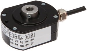 VD98A439, Enkoder 51rd,26,5lg,wydrążony wał 6mm,500imp, 5-30V DC,40mA,2m kabel,promieniowy, IPF ELECTRONIC