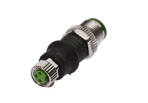 VK000036, cfromle socket,connection piece M8/M12, M8-socket 3pins,M12-plug 3pins, IPF ELECTRONIC