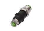 VK000040, cfromle socket,connection piece M8/M12, M8-socket 4pins,M12-plug 4pins, IPF ELECTRONIC