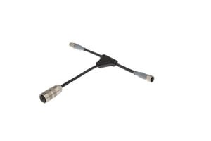 VK000054, cfromle socket,T-distibutor f. ring illumination ER1E, 1xM16plug,2xM12plug/socket,12pins, IPF ELECTRONIC