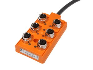 VK001002, rodzielacz 4pol,6 gniazda,M12, 5m kabel, IPF ELECTRONIC