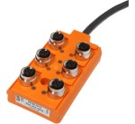 VK001010, cabled,distibutor 4polig,6 slots,M12, 10m cable, IPF ELECTRONIC