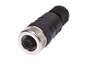 VK003024, cfromle socket M12,cfromle 3-6,5round, straight,screw,4pins, IPF ELECTRONIC