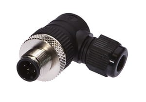 VK003027, cfromle plug M12,cfromle 3-6,5round, angulated,screw,5pins, IPF ELECTRONIC