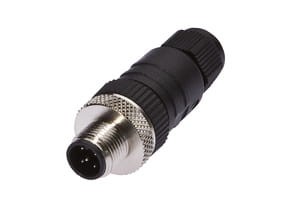 VK003029, cfromle plug M12,cfromle 3-6,5round, straight,screw,5pins, IPF ELECTRONIC