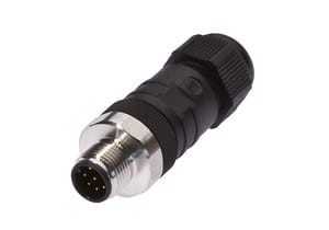 VK00382H, cfromle plug M12,cfromle 4-8round, straight,screw,8pins,VA,SW19, IPF ELECTRONIC