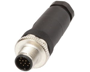 VK003L28, cfromle plug M12,cfromle 6-8round, straight,solder,12pins, IPF ELECTRONIC