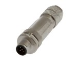 VK003Y29, cfromle plug M12,cfromle 5-8round, straight,screw,5pins,  shielded, IPF ELECTRONIC