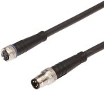 VK100F75, gniazdo, połączenie  1m/4x0,34mm², M8-gniazdo proste,M8-wtyczka proste,PUR, IPF ELECTRONIC