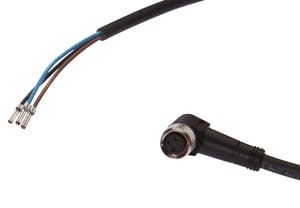 VK200071, cfromle socket 2m,3x0,34mm²,M8, angulated,PUR,3 wires, IPF ELECTRONIC