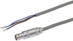 VK200940, cfromle socket 2m,3x0,25²,Silikon,lemo, straight,3 wires, IPF ELECTRONIC