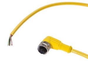 VK201030, cfromle socket 2m,micro change, angulated,PVC,3 wires, IPF ELECTRONIC