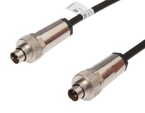 VK207F46, cfromle plug  connection cfromle 2m,M9x0,5/4- wires,4-pins, M9-plug straight,M9-plug straight,PUR, IPF ELECTRONIC