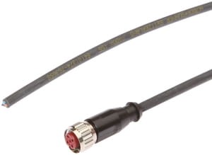 VK20H026, cfromle socket 2m, high temp.150°C,3x0,34mm²,M12, straight,Polyolefin,3pins, IPF ELECTRONIC